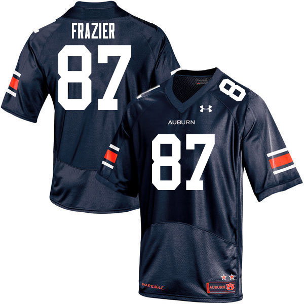 Men #87 Brandon Frazier Auburn Tigers College Football Jerseys Sale-Navy - Click Image to Close